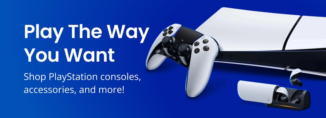 PlayStation Blue and red and white and yellow Gaming Accessories
